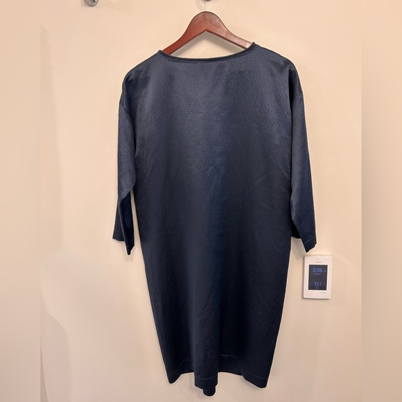 Fabiana Filippi Navy Silk Shift Dress - Picture 2 of 3